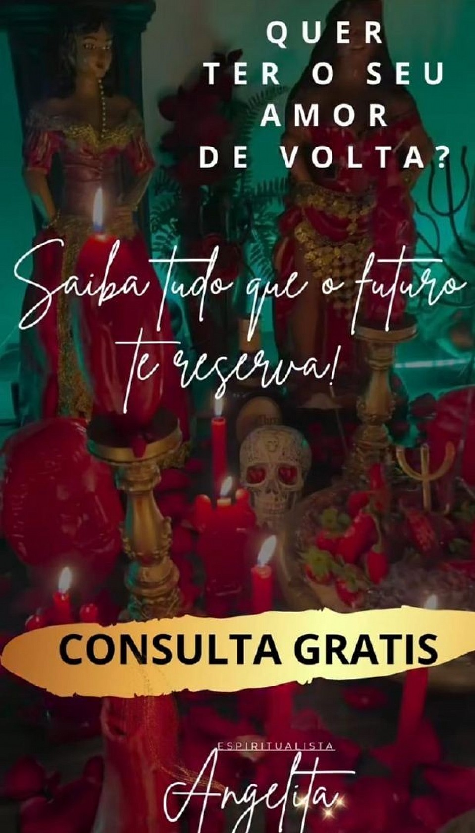 Venha marcar um atendimento para tirar a angústia do seu coração! Primeira tiragem gratis.